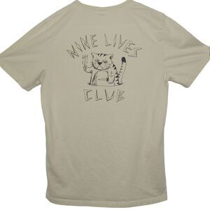 T-Bar Cotton On Nine Lives Club Fun Cat Print T-Shirt Unisex Adult Medium
